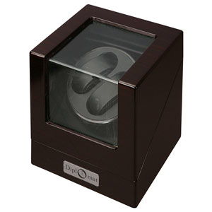 Diplomat Estate Double Watch Winder - Ebony Exterior