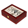 10  Wooden Watch Case Organizer With Glass Top