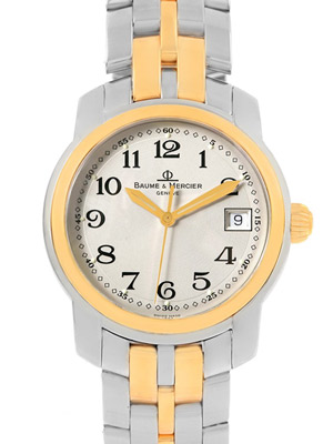 Baume & Mercier Capeland MV 045215 18K Gold & Steel Quartz