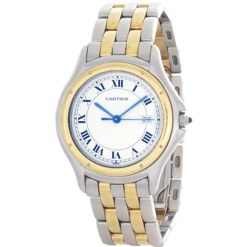 cartier round panthere watch