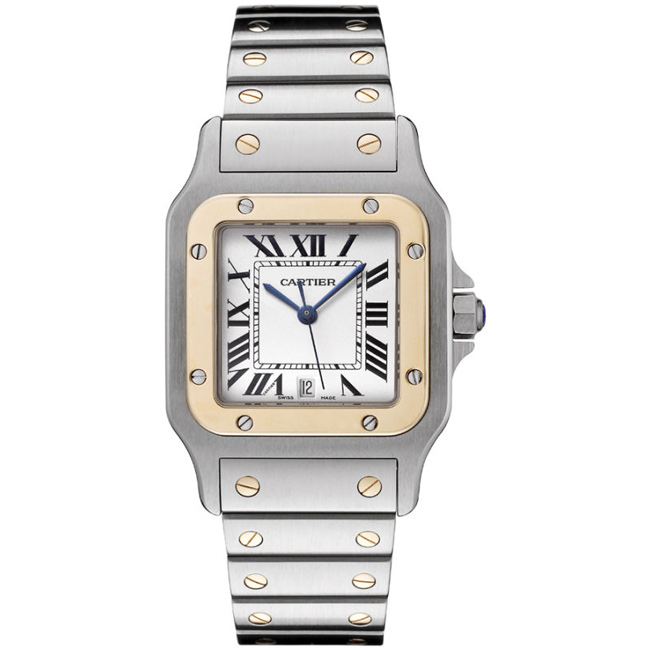 Cartier Santos Galbee W20011C4 in 18K Yellow Gold and Steel