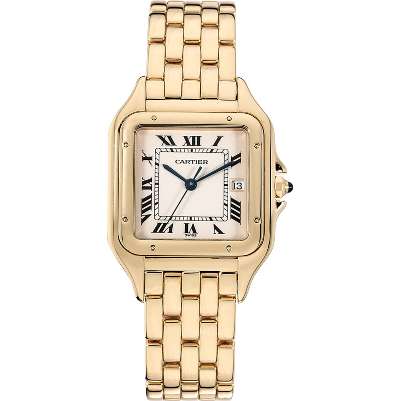 Cartier Solid 18K Gold Panthere Quartz W25014B9