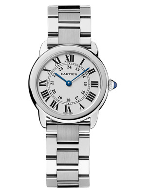 Cartier Ronde Solo Watch Silver Opaline Dial W6701004