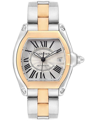 Cartier Roadster Yellow Gold Steel Men's Automatic Watch