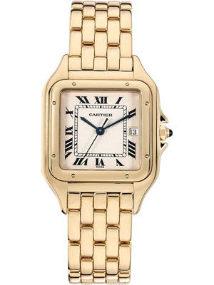 Cartier Solid 18K Gold Panthere Quartz W25014B9