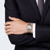 A model wearing Cartier Santos