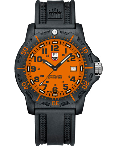 【Luminox 3059 / ブラック×オレンジ / 純正NATO】 Luminox Navy Seal Colormark 44mm with Orange Dial