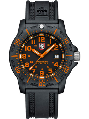 Luminox Men's Navy Seal Colormark Watch with Orange Numbers and Hands