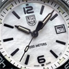 View of the mother-of-pearl dial