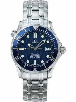 Omega Seamaster James Bond With Blue Dial and Blue Insert 36 mm