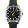Omega Seamaster with blue strap