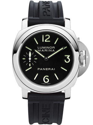 Panerai Luminor Marina Acciaio 44mm with Black Rubber Strap