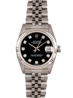 Rolex Lady Datejust Black Diamond Dial 78274