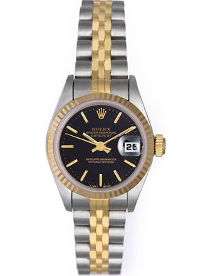 Rolex Watch Lady Datejust 79173 Black Dial