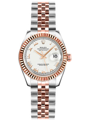Rolex Ladies Watch New Style Datejust 179171 Rose Gold And Steel