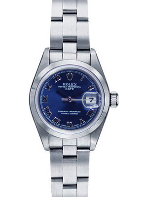 Rolex Watch Lady Datejust 79160 Blue Dial Roman Steel Preowned