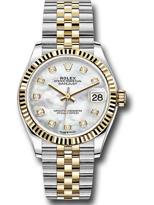 Rolex Lady Datejust Watch in Gold and Steel