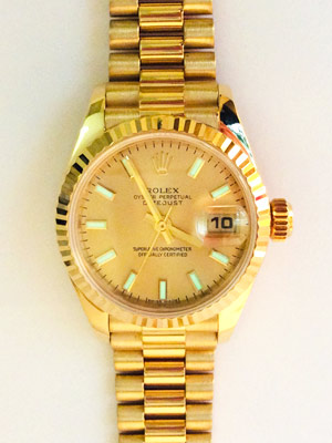 Ladies Rolex President 18K Gold