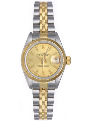 Rolex Lady Datejust 69173 Gold Dial Two-Tone