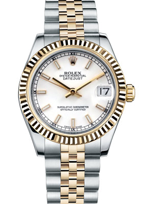 Rolex Ladies Datejust Mid-size with White Dial
