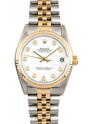 Rolex Ladies Datejust White Diamonds Dial