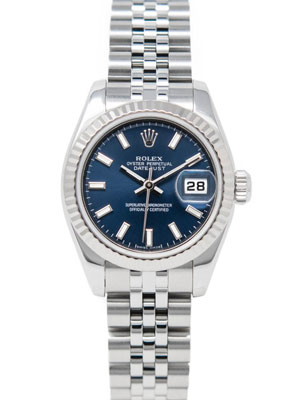 Women's Rolex Datejust Watch 26 mm Blue Dial