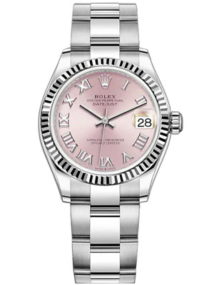 Rolex Ladies Watch with Pink Roman Dial 2021 Model