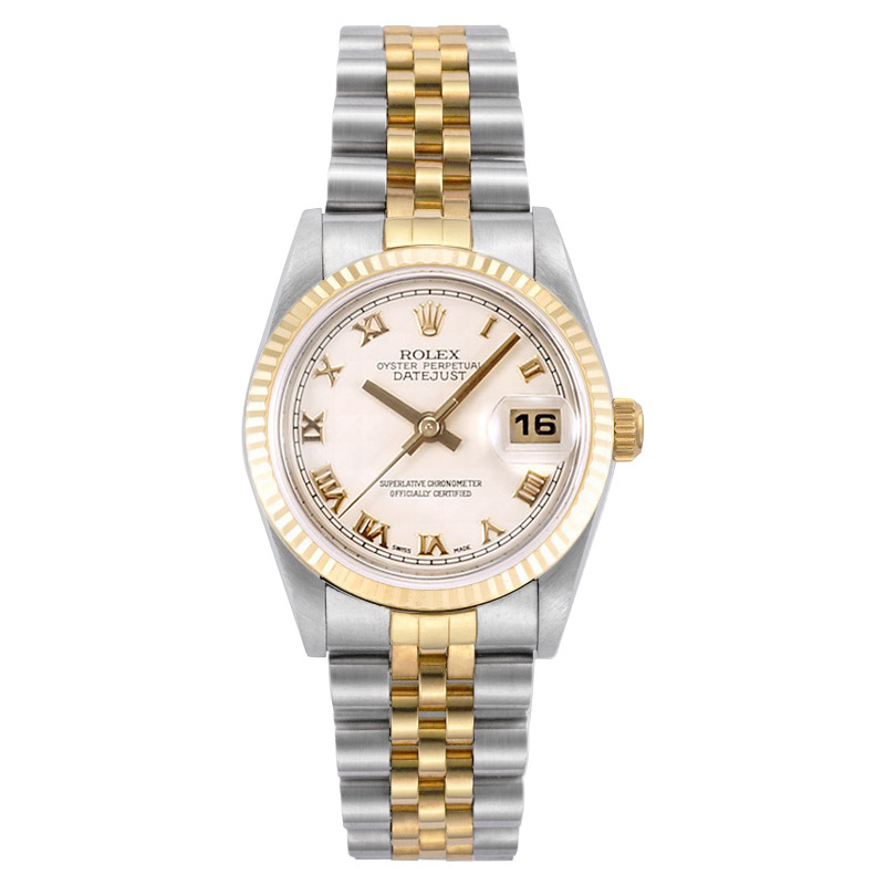 rolex datejust ivory dial