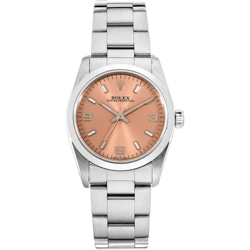 rolex oyster perpetual salmon face