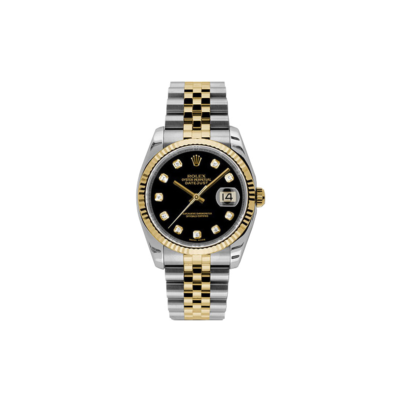 rolex 16233 black diamond dial