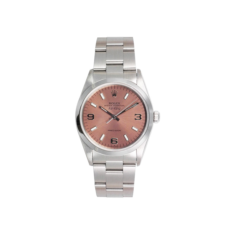 rolex air king salmon dial