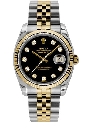 Rolex Oyster Perpetual Datejust with BlackDiamond Dial
