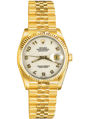 Rolex Preowned 16238 Arabic Numerals White Dial Gold Jubilee