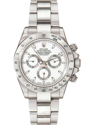 Rolex Daytona Cosmograph in Steel with White Dial 116520