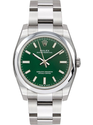 Rolex Oyster Perpetual 36 mm Green Dial