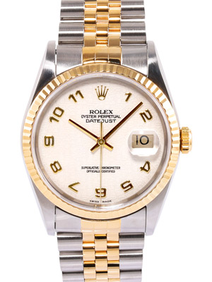Rolex 36 mm Oyster Perpetual Datejust with Arabic Dial