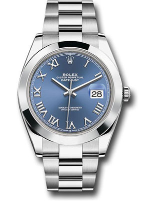 Datejust-II Men's Watch Blue Roman Dial 41 mm Oyster Bracelet