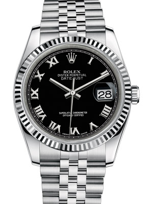 Rolex Oyster Perpetual Datejust 116234 36 mm with Black Dial