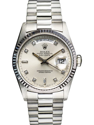 Rolex President 18239 Day Date White Gold