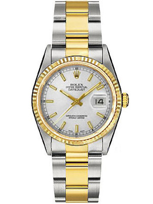 Rolex Watch Datejust Porcelain Dial Two-tone Date 16233