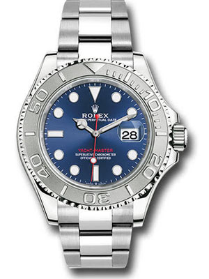 Rolex Yacht-Master Blue Dial Platinum Bezel