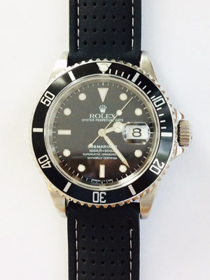Rolex Submariner 16610 With Leather Band