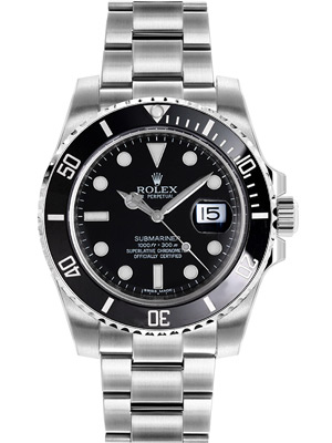 Rolex Steel Submariner Black Dial 116610