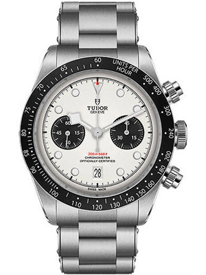 Rolex Tudor 41mm Chronograph White Dials Black Sub-dials