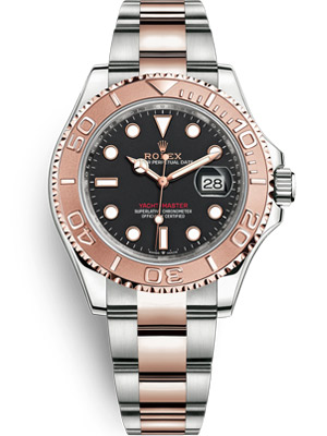 Rolex Yacht-Master Everose Gold and Oystersteel 40 mm Black Dial