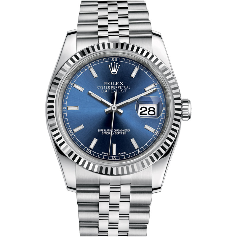 rolex blue oyster perpetual datejust