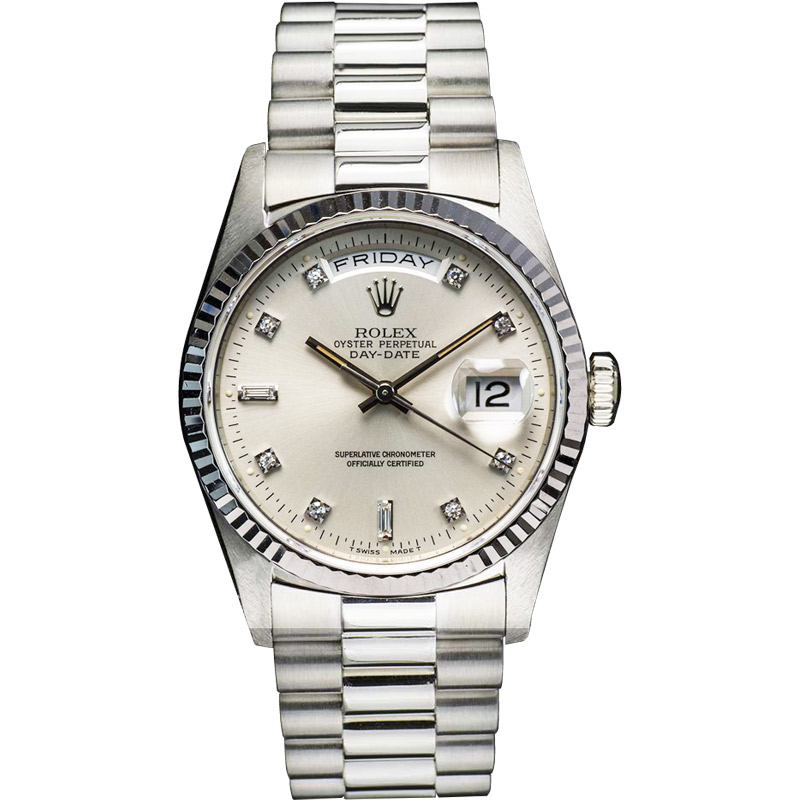 Rolex 18239 - 100% Certified Date White Gold