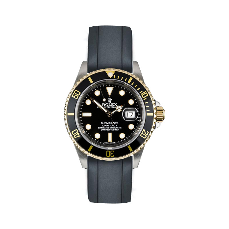 rolex submariner 16613 black and gold