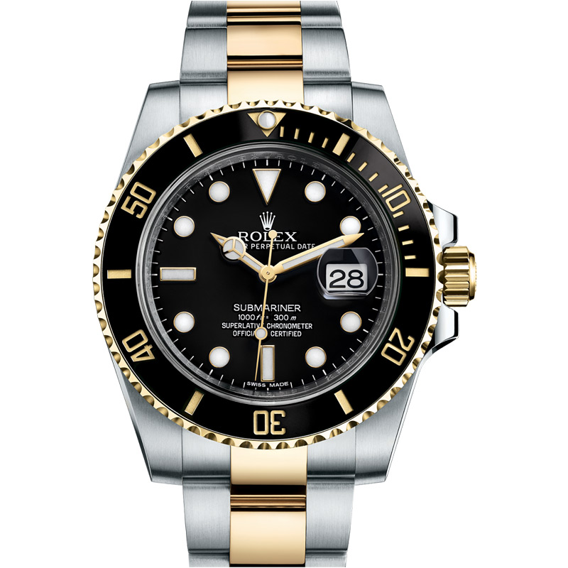 Rolex Ceramic Submariner Black Dial 18K 