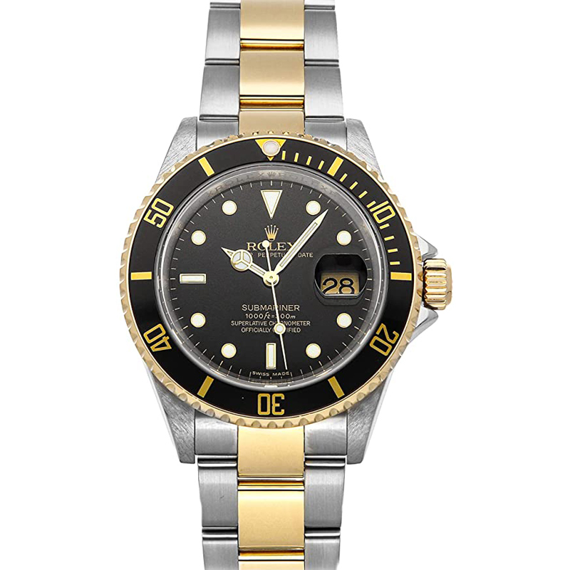 Gold rolex submariner sales black face